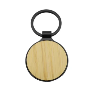 Llavero Bambú Redondo Black